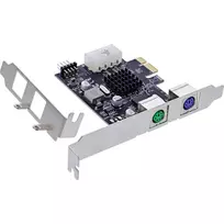 InLine PCIe plokštė su 2x PS/2 ir USB 2.0 vidine jungtimi, 0.48Gbit/s