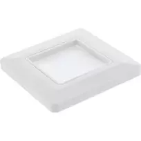 Sieninis rėmelis su šepetėliu InLine 78501 televizoriui, plastikinis, baltas RAL9010, 80×80 mm