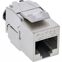InLine 24 prievadų rinkinys Keystone RJ45 lizdas plonas SNAP-In Cat.6A su integruotu kabelio raiščiu (B-76202P)