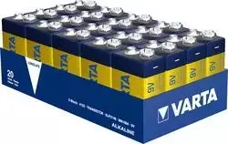 Baterijos Varta Longlife 9V E-Block – 20 vnt. pakuotė
