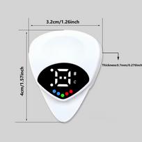 Guitar Pick 2-in-1 Guitar Picks Tuners for Acoustic Thin Guitar Picks Electric Guitar Learning Tools Professional Beginners balta