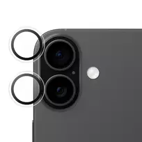 Kameros lęšio apsauga PanzerGlass SAFE, skirta iPhone 17 16 16 Plus, atspari įbrėžimams ir smūgiams, permatoma