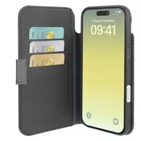 Cellularline Book Agenda dėklas iPhone Air su magnetiniu užsegimu, dirbtinės odos, juodas
