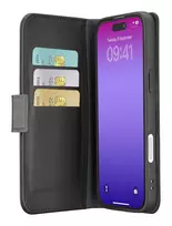 Cellularline Book Agenda dėklas iPhone 17 Pro su magnetiniu užraktu, dirbtinės odos apdaila