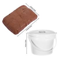 1 rinkinys Balti oro džiūstantys moliai 500g kibiras kūrybiniam skulptūrų lipdymui, modeliavimui, keramikos molis mokyklos rankdarbiams, meno projektams suaugusiems ruda