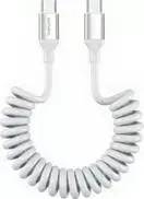 4smarts USB-C spiralinis laidas 100W baltas (4S541600)