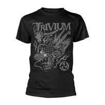 Men's Trivium Screaming Dragon T-shirt Small Black S
