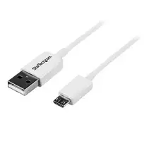 StarTech.com 2m baltas Micro USB kabelis - A į Micro B
