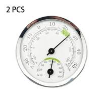 2 PCS Meter Mini Thermometer Temperature Thermo-Hygrometer Pointer Type  Hygrometer  Indoor sidabras