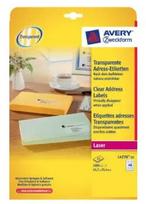 Skaidrūs poliesteriniai lipdukai spausdintuvui Avery L4770-25 – 1000 vnt.