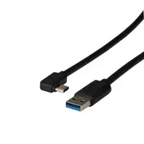 EFB-Elektronik USB 3.2 Gen1 5Gbit 3A laidas, Type-A kištukas - Type-C kištukas 90°, 3m