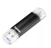 USB atmintukas Hama Laeta Twin, 32GB, USB Type-A / Micro-USB 3.2 Gen 1, juodas