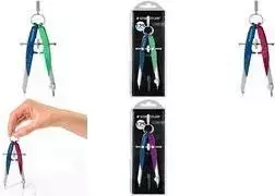Kompasas Staedtler Mars comfort 556 – metalas/plastikas, maksimalus skersmuo 23 cm, mėlyna/žalia/sidabrinė