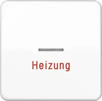 Jung paspaudžiama plokštelė virštinkinė šildymo/avarinio jungiklio kontroliniam jungikliui CD 590 H WW (CD590HWW)