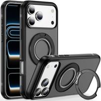 360 Magnetic Stand for iPhone 17/Air/16/15/14/13/12 Pro Max 11 Case, Fit for Magnetic Rotatable Ring Kickstand Slim Translucent For iPhone 12