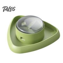 Slow Feeder Dog Toy Triangular Treat Dispenser, Interactive Toy, Reward Feeding Bowl Training Fun Puzzle for Dogs Cats Mental Stimulation Dispenser žalia