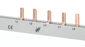 Siemens 5ST3624 šyninis tiltelis 10 mm², 3 fazės/N + 8 fazių jungtys
