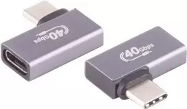 USB-C adapter ShiverPeaks 13-60001 su 90° kampu (kairėn/dešinėn)