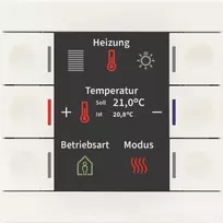 MDT BE-TAS86T.02 Smart 86 jungiklis su spalvotu vaizduokliu ir temperatūros davikliu