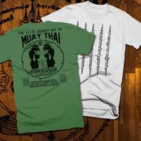 Muay Thai T-shirt Tops Tees Unisex Thai Boxing 2 Sided Print UFC MMA kickbox Martial Arts Combat L