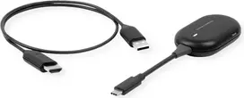 ROLINE Drahtloses P2P-Anzeige-Dongle-Set, Tx+Rx, Wireless USB-C zu HDMI, 1080p, 20 m
