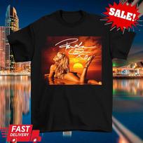 Signed Pamela Anderson Lying Using Bikini Shirt Black Unisex S-5XL S