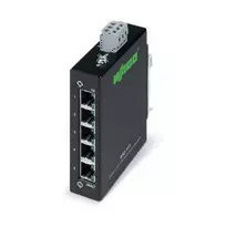 Tinklo jungiklis Wago 852-111 — 5 prievadų Fast Ethernet (10/100), full duplex, 18–30 V DC