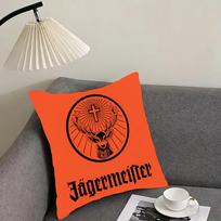 Cool J-Jagermeister Cushion Cover Pillowcase Ultra Soft Skin Friendly Fabric Cloud Like Comfort & Concealed Zipper Peach skin 18*18(CM)-1Pcs
