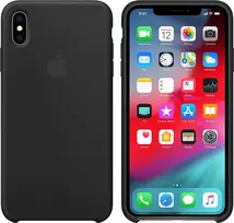 Apple dėklas iPhone XS Max – silikoninis – juodas (MRWE2ZM/A)