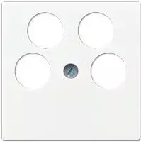 Sieninis SAT lizdas Jung A 561-4 SAT2 WW Baltas – termoplastikas, vienetinis