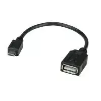 VALUE USB 2.0 laidas, USB 2.0 Micro B - A BU, OTG 0,15 m (11.99.8311)