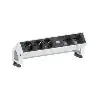 Prailginimo blokas Bachmann Desk 2 0,2 m 3 AC lizdai Juoda Balta