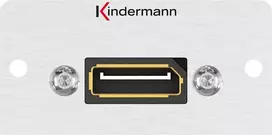 Kindermann Konnect 50 alu pusės dydžio adapterio plokštė - modulinis snap-in rėmelis - DisplayPort - anoduotas aliuminis (7444000888)