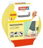 Maskavimo juosta Tesa 56212-00000-02, 25 m × 25 mm, geltona, 2 vnt. pakuotė