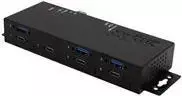 Exsys EX-1237HMVS USB hubas – 3x USB-A 3.2 Gen 2 + 4x USB-C 3.2 Gen 2