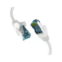 EFB-Elektronik RJ45 jungiamasis laidas Cat.7 neapdorotas kabelis baltas 0,25m S/FTP PIMF tinklo kabelis LAN DSL