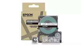 Epson LK-6TWJ Skaidri balta lipni juosta termopervedimui 2,4 cm