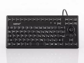 Klaviatūra GETT TKG-086-MB-IP68-Black, industriška, USB, QWERTZ vokiškas išdėstymas