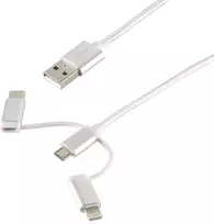 USB laidas ShiverPeaks BS14-50067 1 m USB A – Micro-USB B baltas