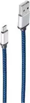 ShiverPeaks BS14-50020 USB laidas 0,9 m – USB A – Micro-USB B – USB 2.0 – 480Mbit/s – Mėlynas