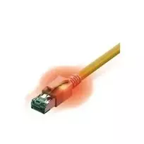EasyLan DualBoot LED jungiamasis kabelis RJ45 S/FTP Cat.6A (EA klasė) – su saCon jungtimi – LSOH – geltonas