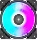 120 mm korpuso ventiliatorius PCCOOLER HALO-RGB, 1000–2000 RPM, RGB apšvietimas
