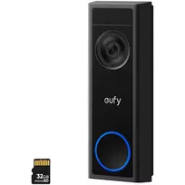 Vaizdo skambutis Eufy C31 2K su MicroSD atmintimi, 2560×1440, 6500 mAh, laidinis ir belaidis, juodas