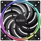 140 mm korpuso ventiliatorius PCCOOLER CORONA-MAX-FRGB, 1000–2000 RPM, ARGB apšvietimas