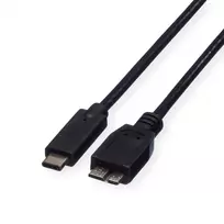 ROLINE USB laidas – Micro-USB 3.0 B (kištukas) į USB C (kištukas) – 1 m – Juodas (11.02.9006)
