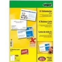 Vizitinės kortelės Sigel LP796, 400 vnt.