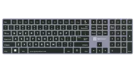 Klaviatūra LogicKeyboard ALBA UK Mac — Dyslexie išdėstymas LKB-DYSLEX-CWMU-UK, UK ISO Mac klavišų rinkinys