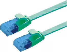 VALUE Patch Cable Cat.6A (Class EA) UTP, ypač plokščias, žalias, 2 m (21.99.2042)