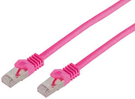Tinklo kabelis ShiverPeaks BS75511-0.25M violetinis Cat7 S/FTP