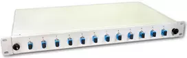 Lightwin LWL Splice Box, 12 skaidulų, 12x SC vienmodis, 9/125µm OS2 G657.A1 Pigtail Splice Boxes (SPBOX 12E09 OS2 SC)